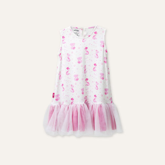 Barbie Sleeveless Tulle Dress in Mermaid Magic