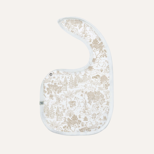 Baby Bib in Equestrian Toile