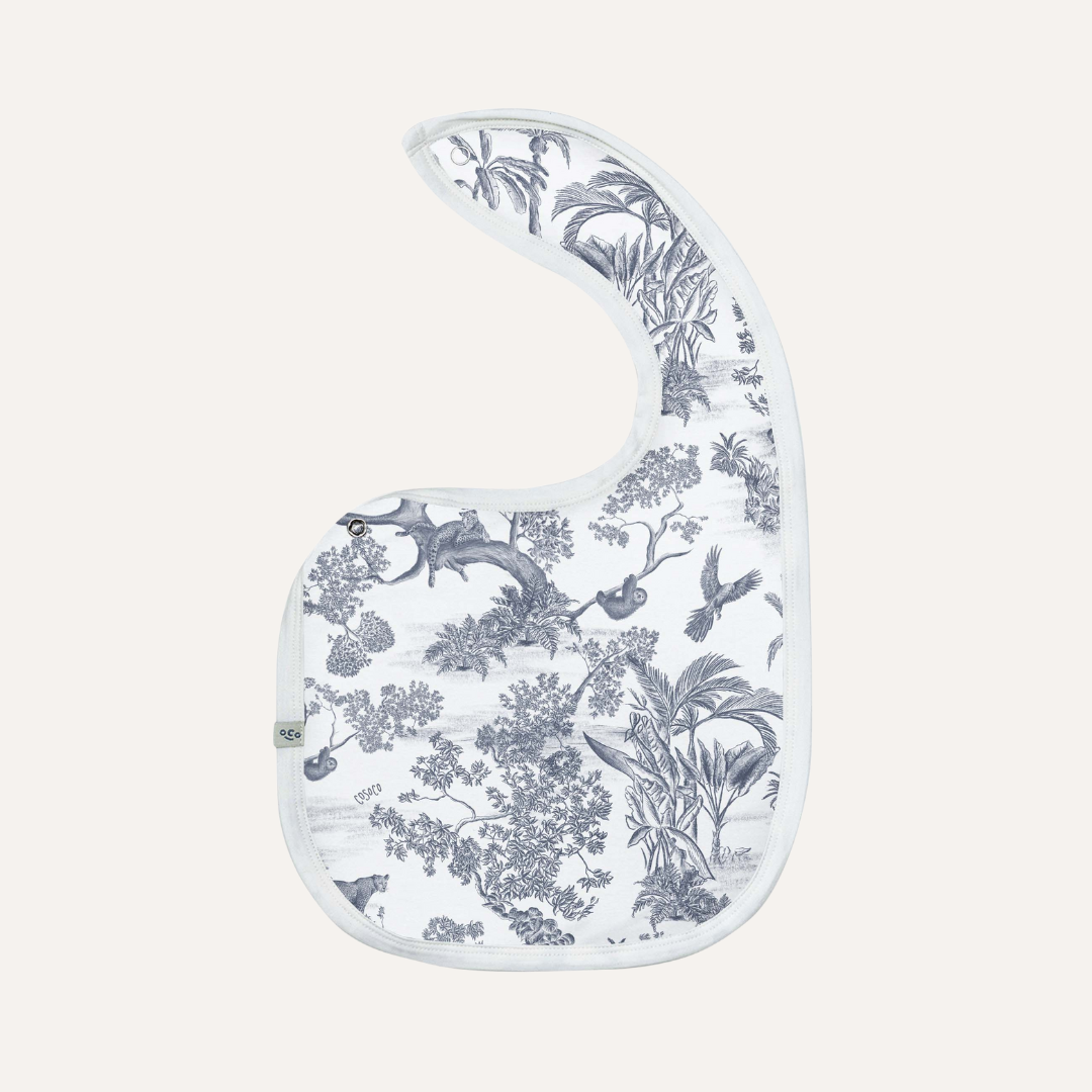 Baby Bib in Jungle Toile