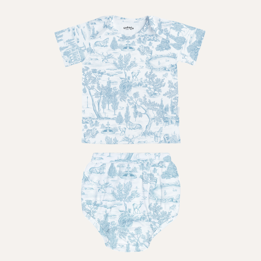 Baby Bloomer Set in Estate Blue