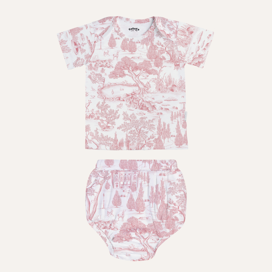 Baby Bloomer Set in Estate Pink