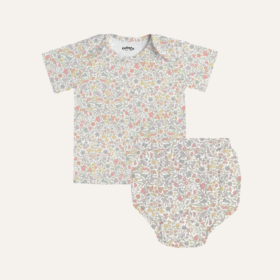 Baby Bloomer Set in Everbloom