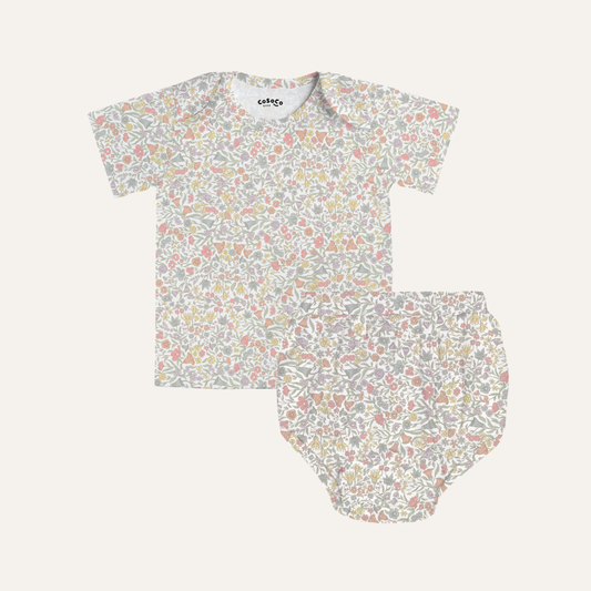 Baby Bloomer Set in Everbloom