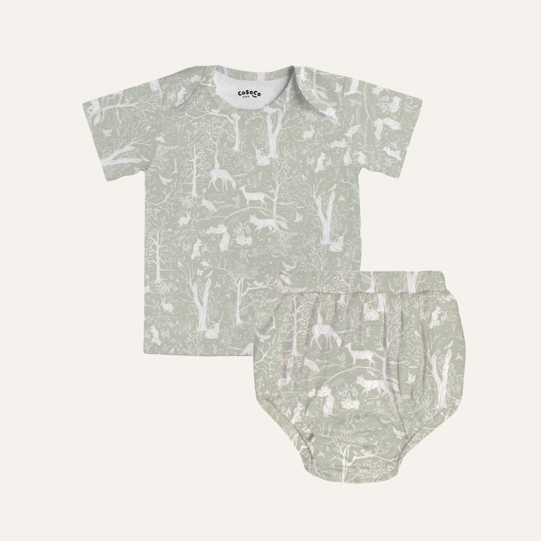 Baby Bloomer Set  in Woodlands