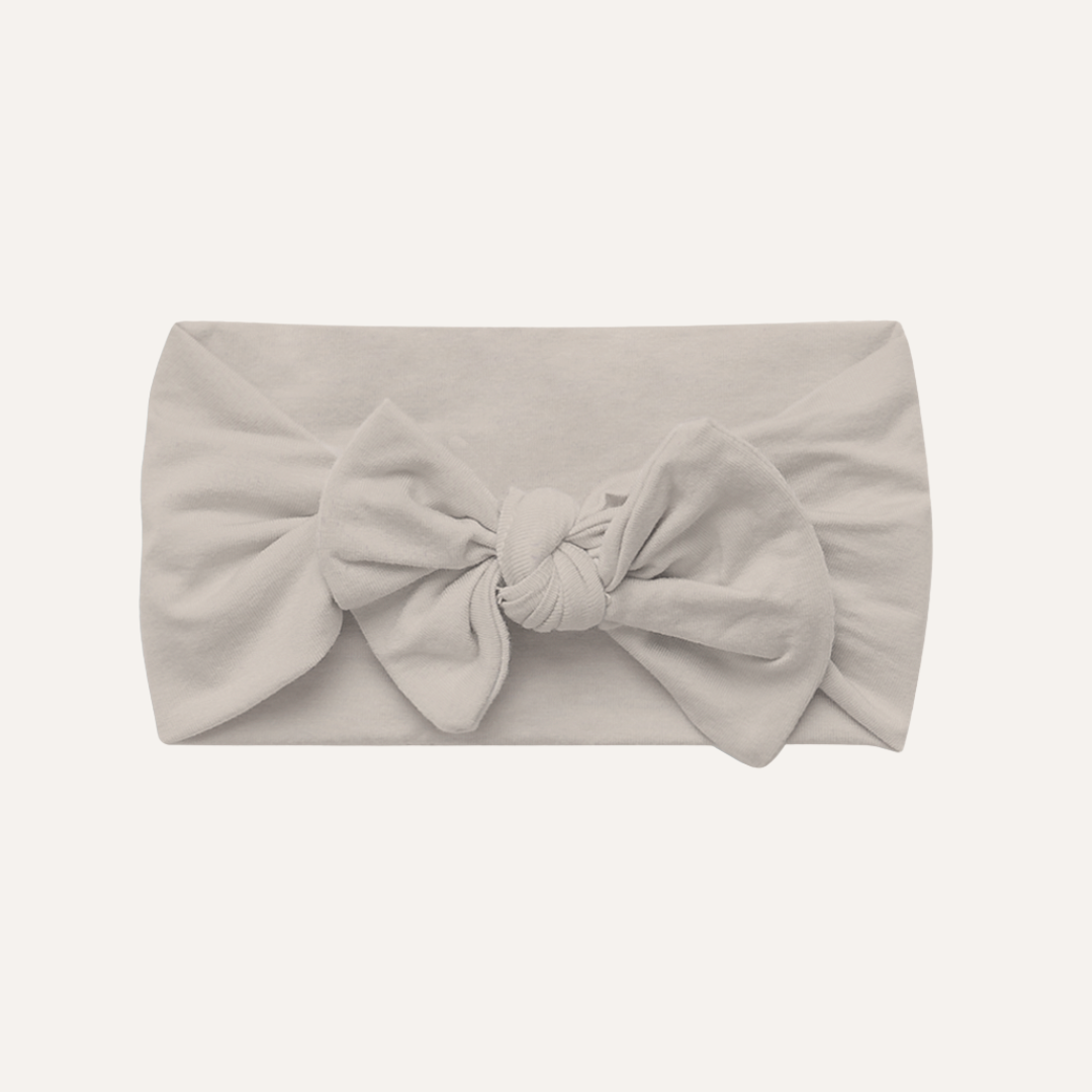 Baby Bow in Oat Beige