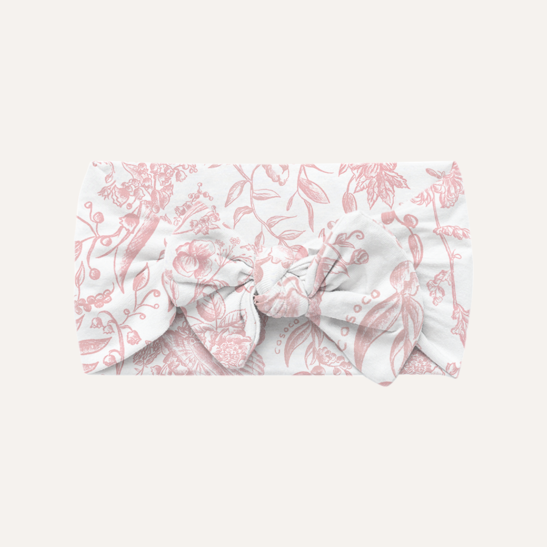 Baby Bow in Toile De Fleur