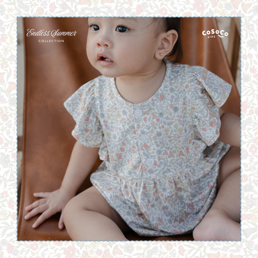 Chloe Romper in Everbloom