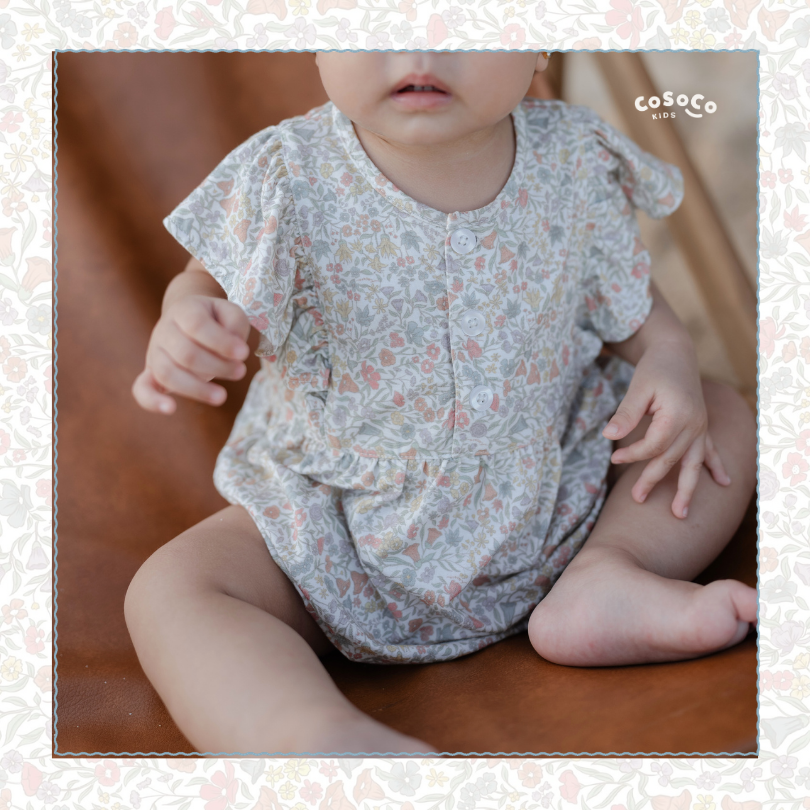 Chloe Romper in Everbloom