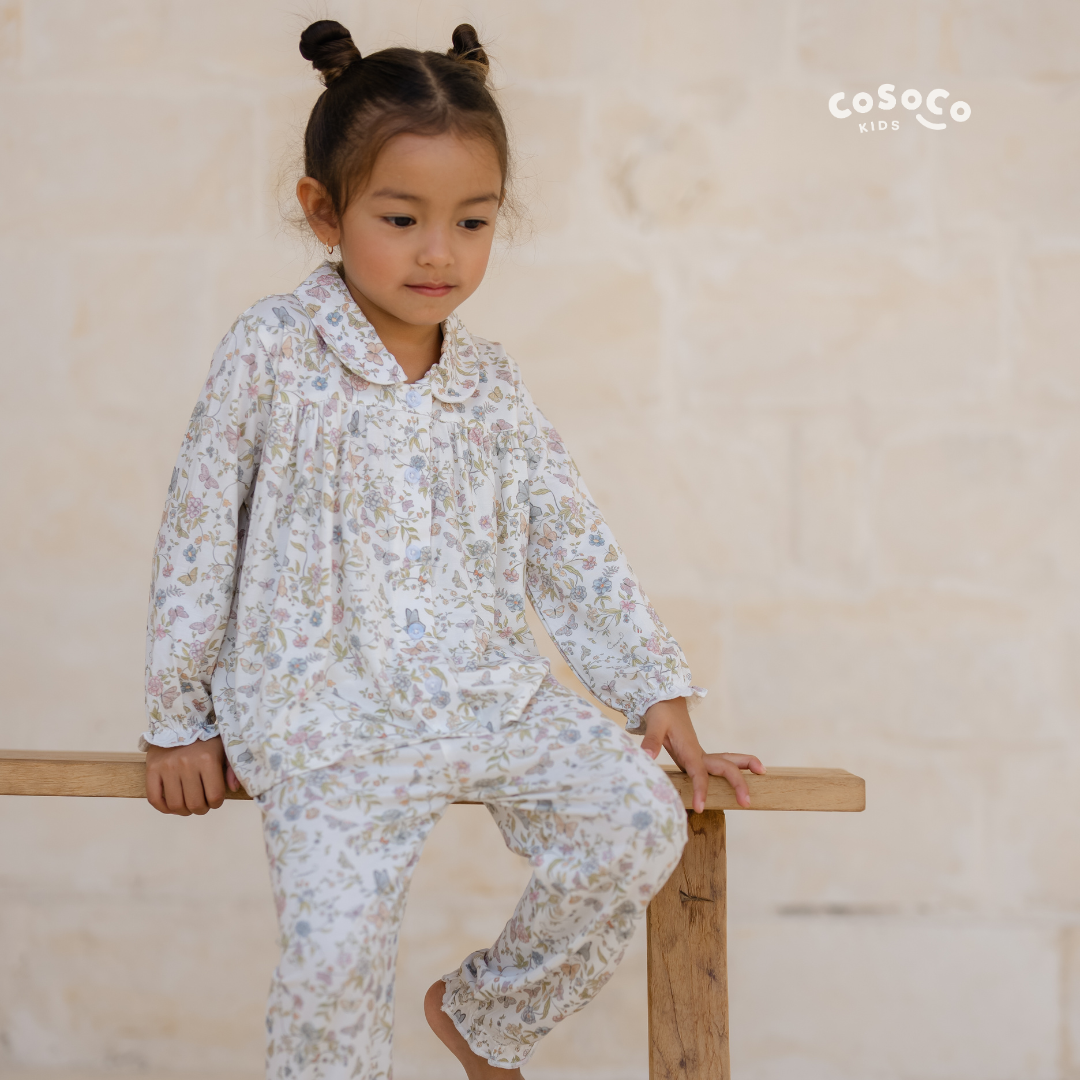 Collared Pajamas in Papillon