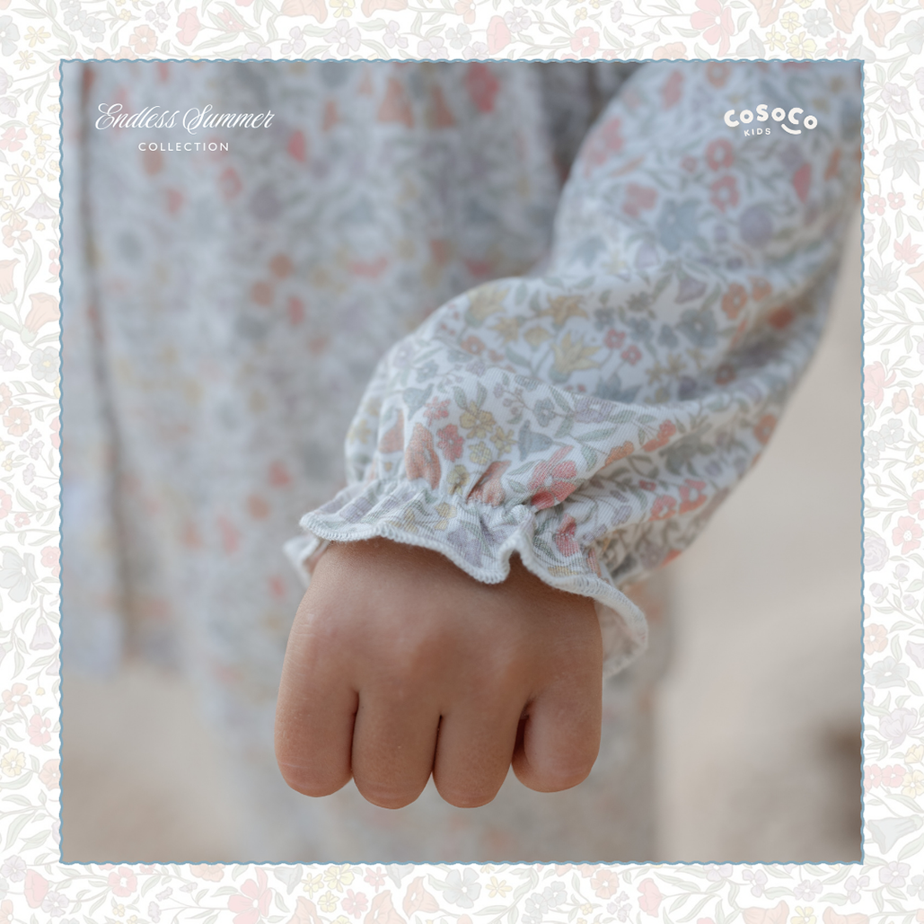 Collared Pajamas in Everbloom