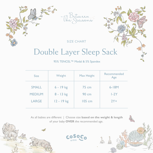 Double Layer Sleep Sack in Farm Days