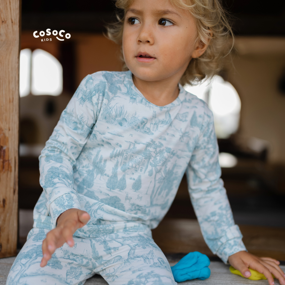 Kids Pajamas in Estate Blue