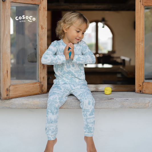 Kids Pajamas in Estate Blue