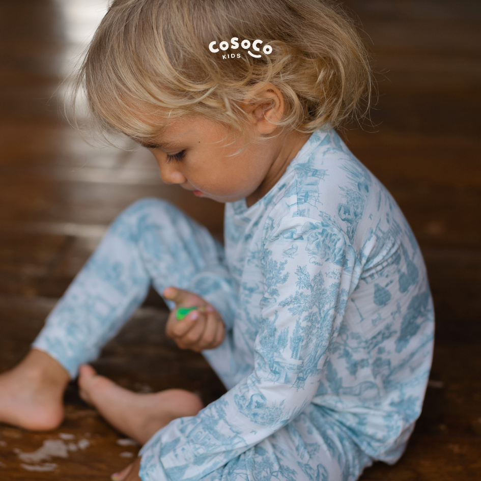 Kids Pajamas in Estate Blue