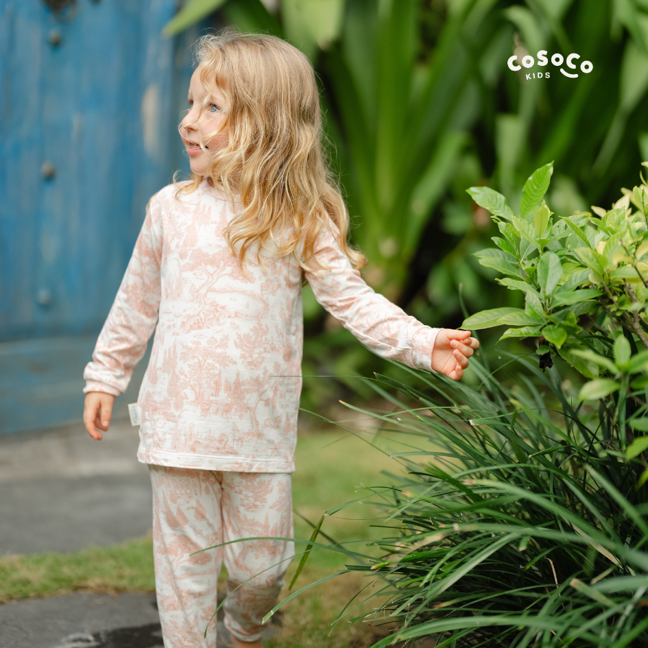 Kids Pajamas in Estate Pink