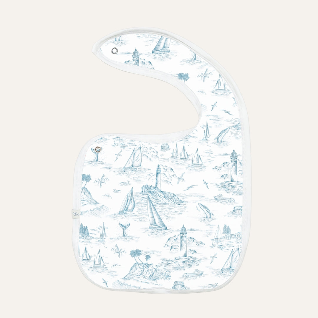 Baby Bib in Coastal Blue