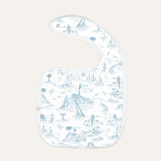 Baby Bib in Coastal Blue