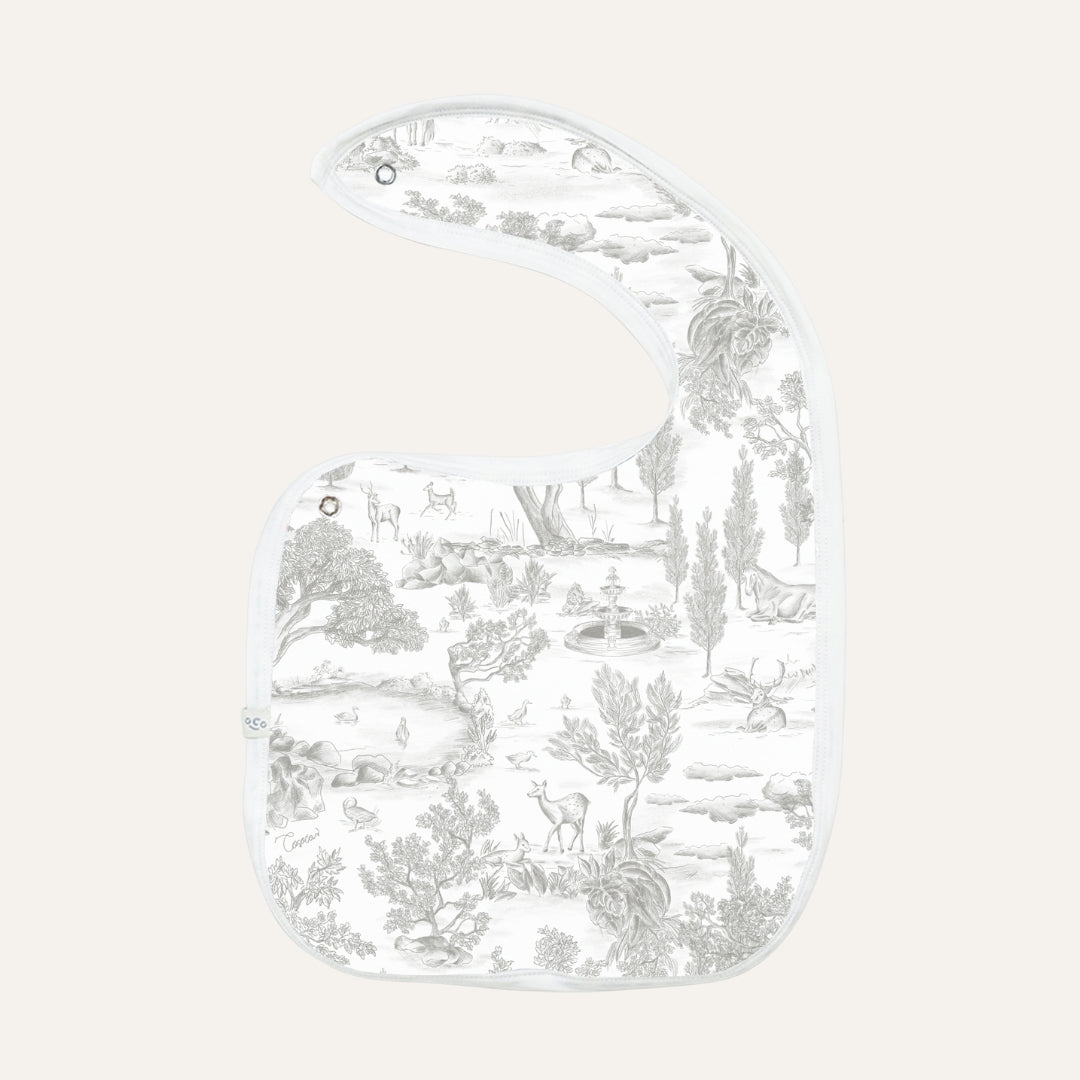 Baby Bib in Estate Grey