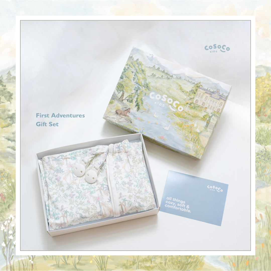 First Adventures Gift Set in Rainbow Tropics