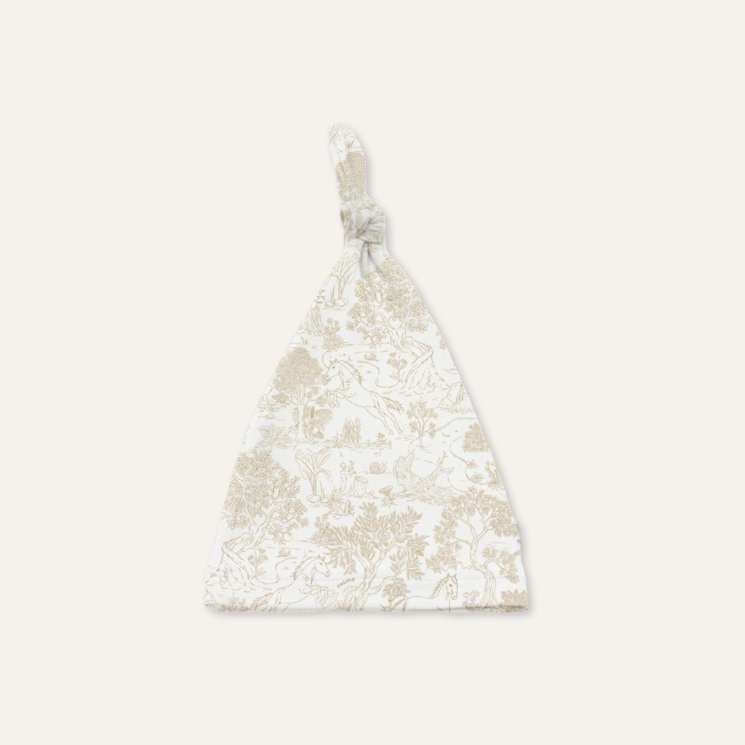 Knotted Hat in Equestrian Toile