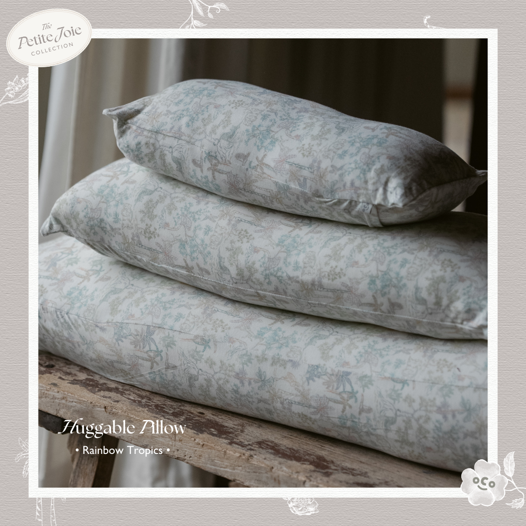 Huggable Pillow in Rainbow Tropics