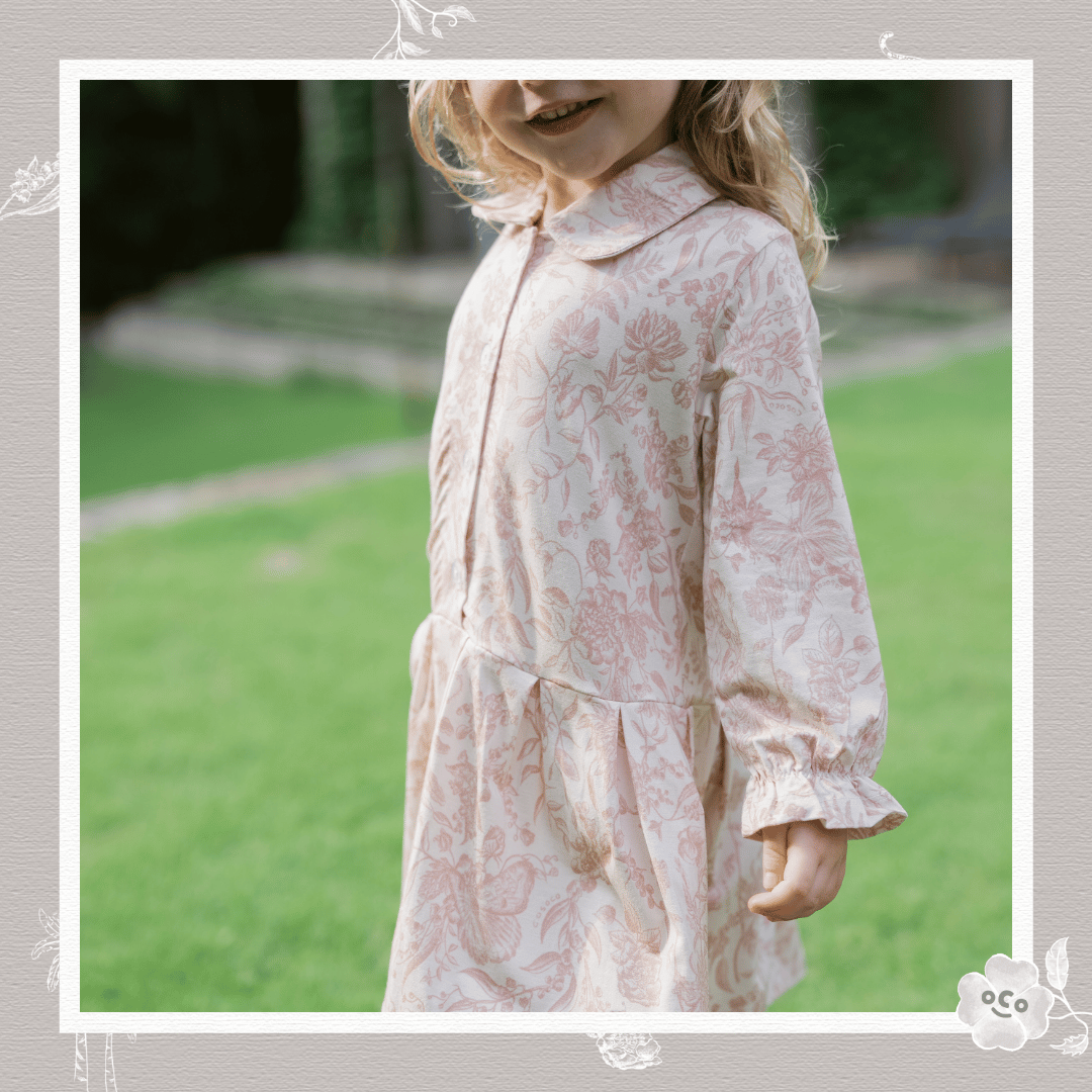 Gabrielle Dress in Toile De Fleurs