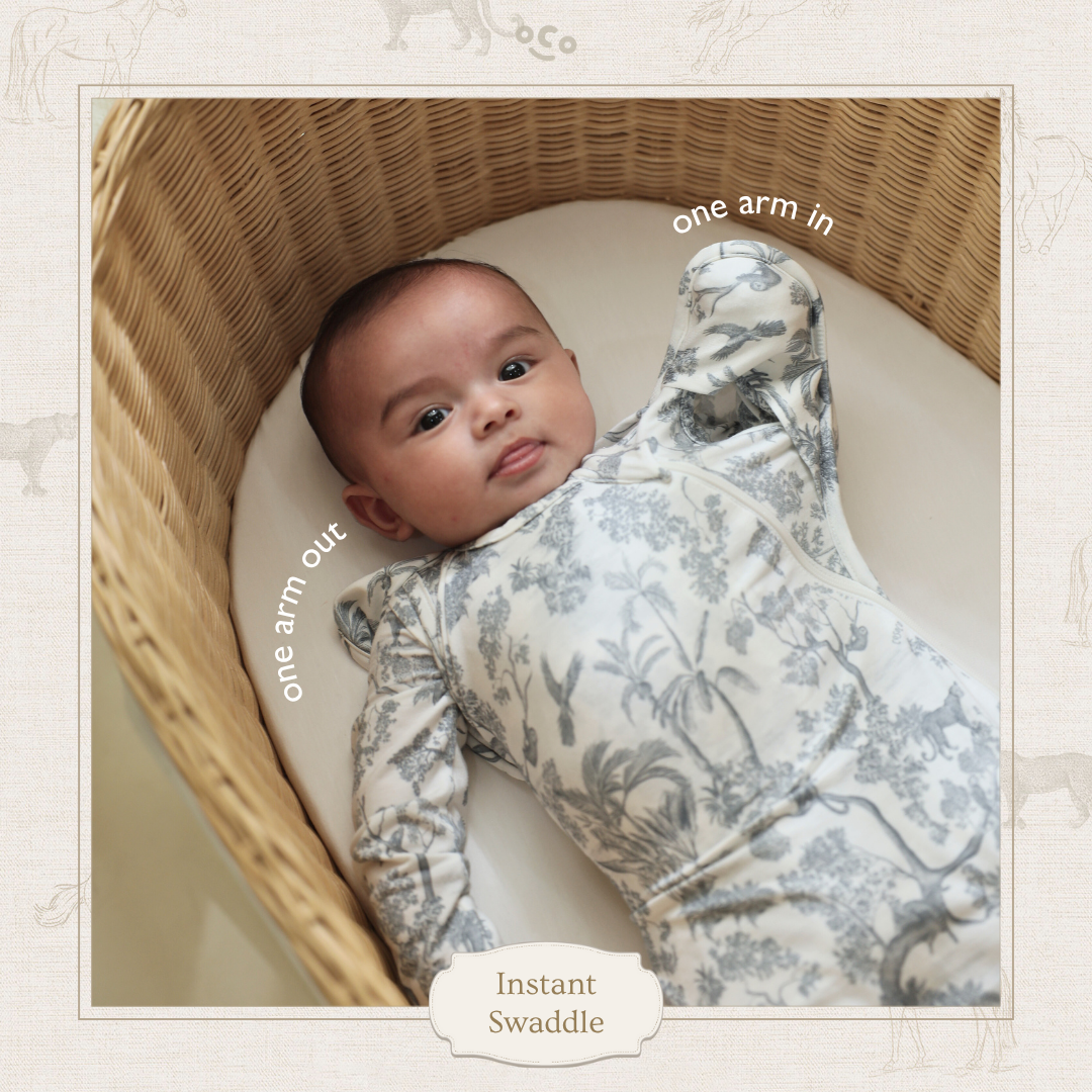 Instant Swaddle in Jungle Toile