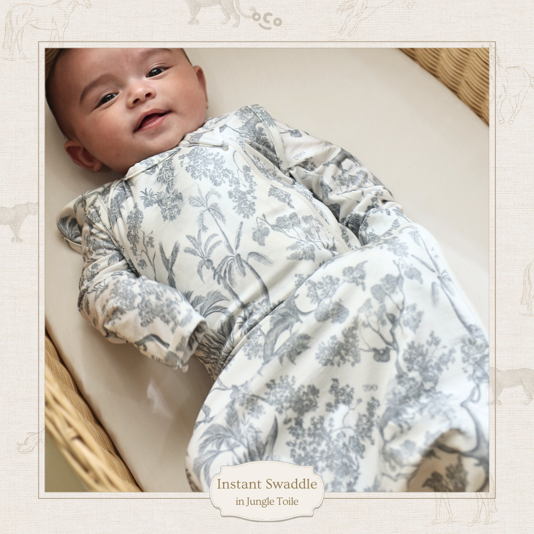 Instant Swaddle in Jungle Toile
