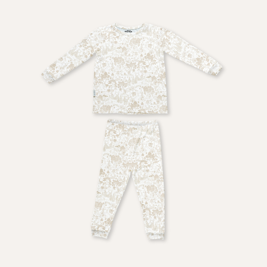 Kids Pajamas in Equestrian Toile