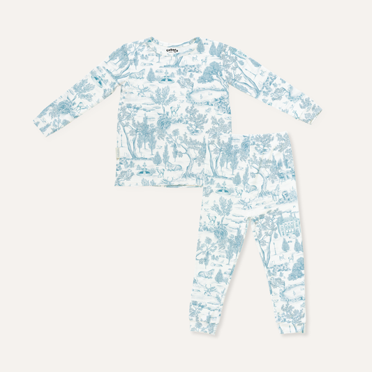 Kids Pajamas in Estate Blue