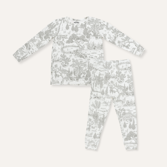 Kids Pajamas in Estate Grey