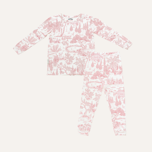 Kids Pajamas in Estate Pink