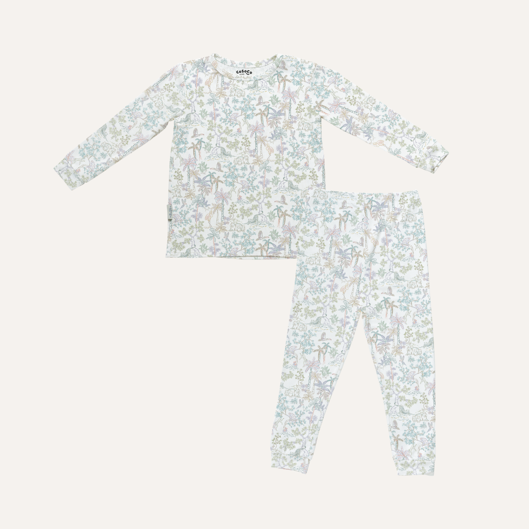 Kids Pajamas in Rainbow Tropics