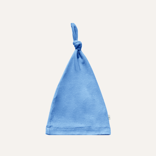 Knotted Hat in Azzure Blue