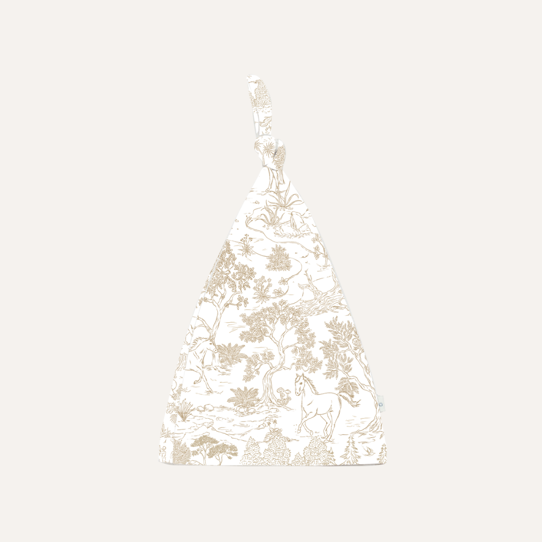 Knotted Hat in Equestrian Toile