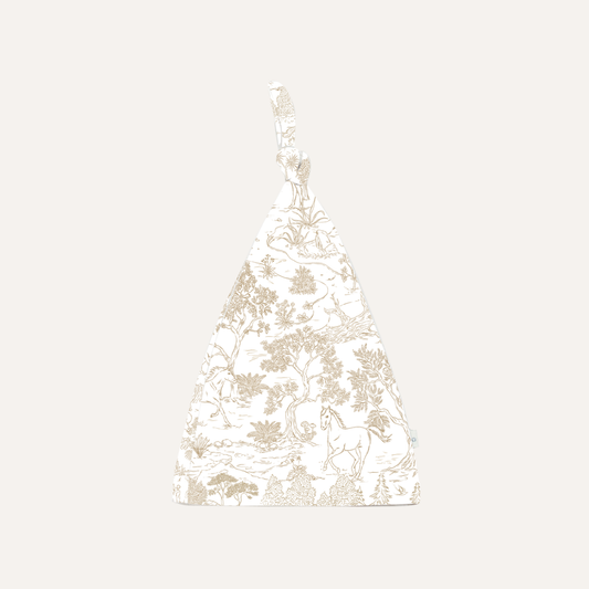 Knotted Hat in Equestrian Toile