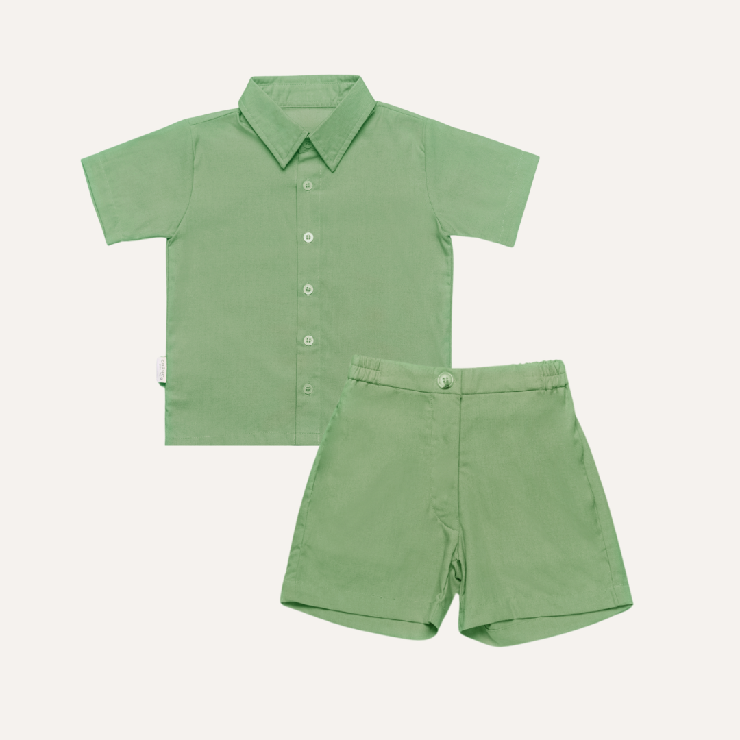 Logan Linen Set in Green