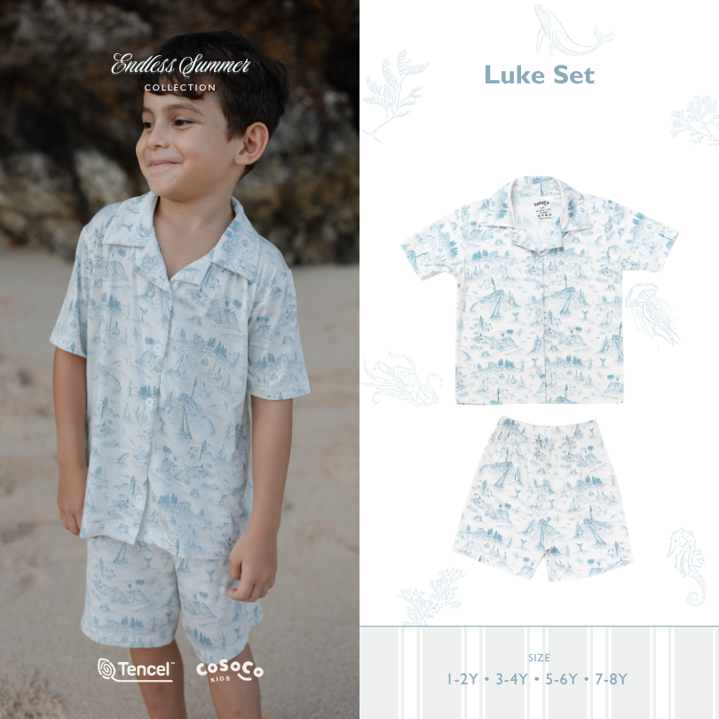 Luke Set in Coastal Blue