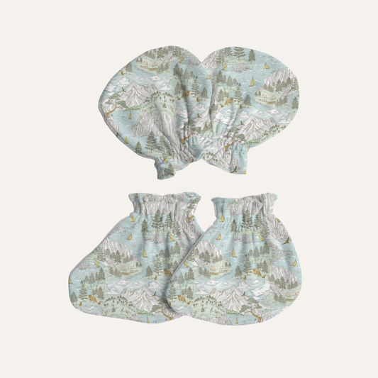 Baby Mittens & Booties in By the Coast