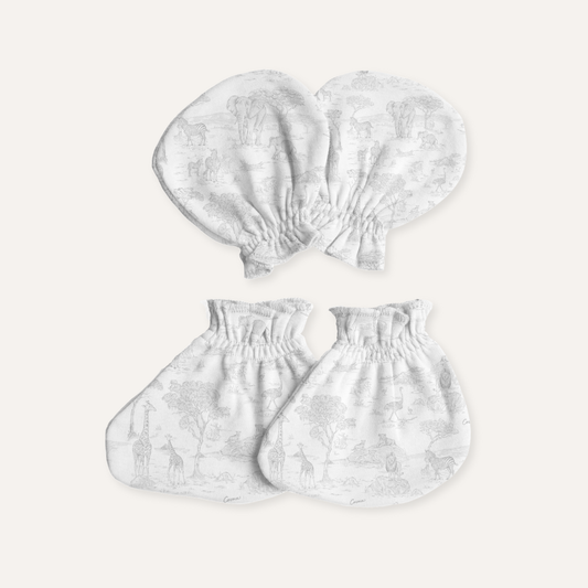 Baby Mittens & Booties in By the Safari