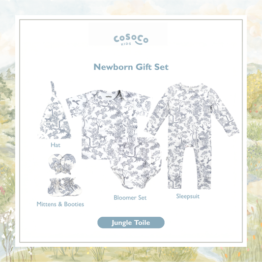 Newborn Gift Set in Jungle Toile