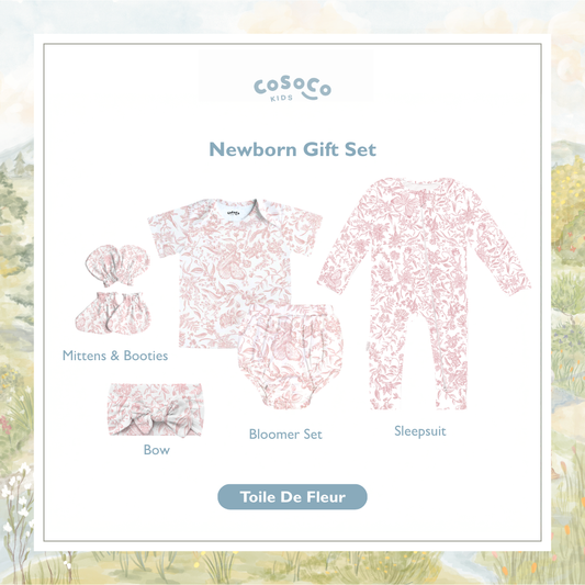 Newborn Gift Set in Toile de Fleur