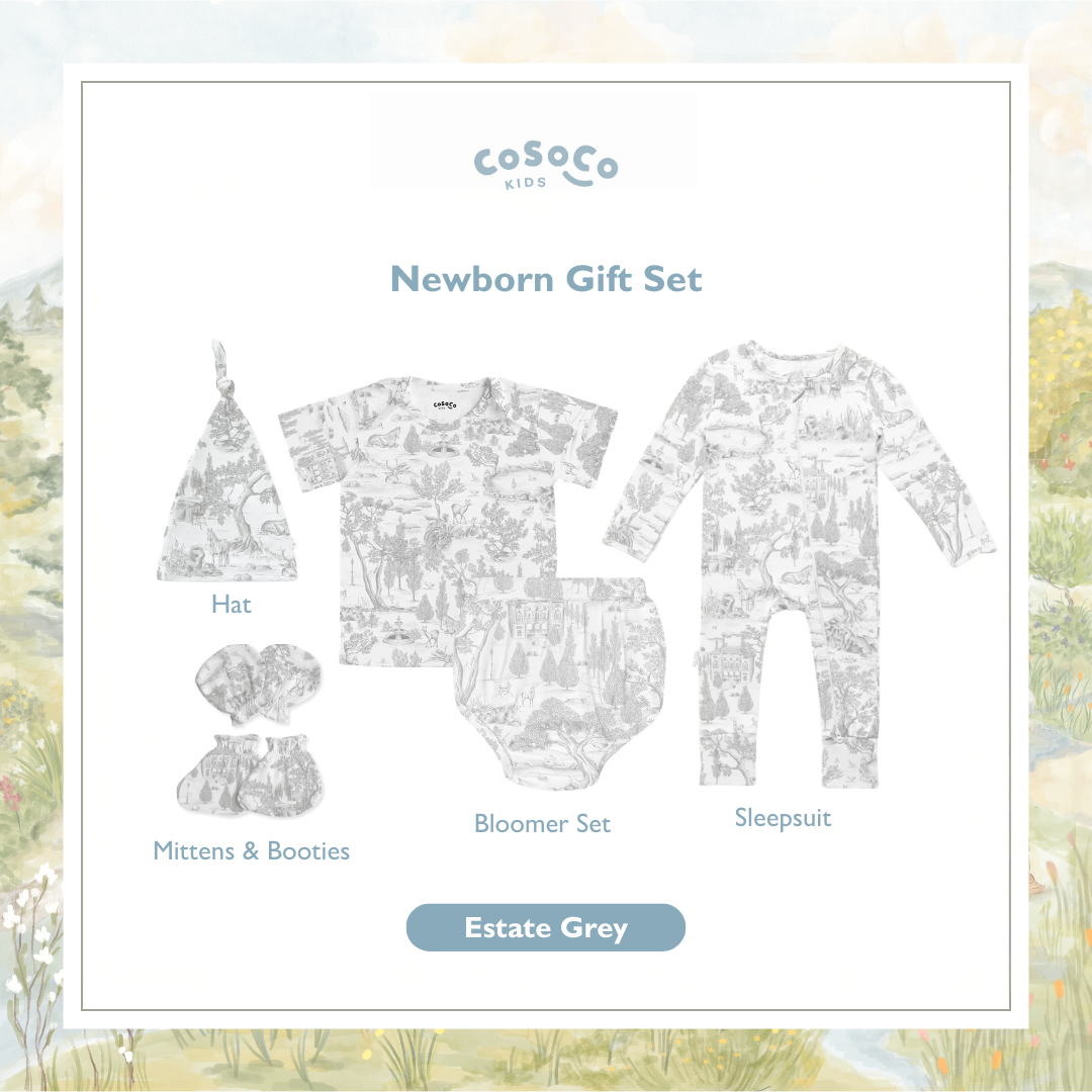 Newborn Gift Set in Estate Grey