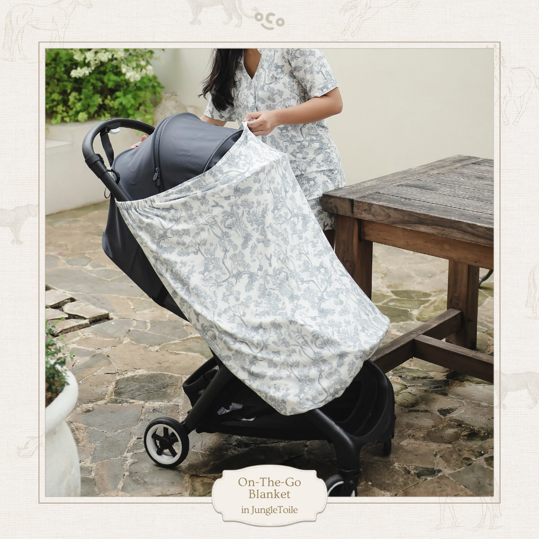 On The Go Blanket in Jungle Toile