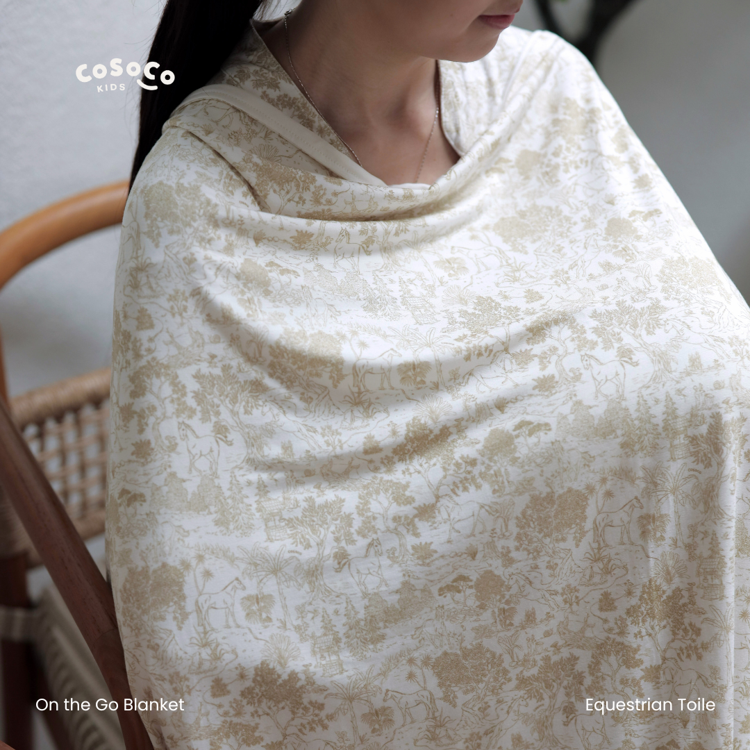 On The Go Blanket in Equestrian Toile