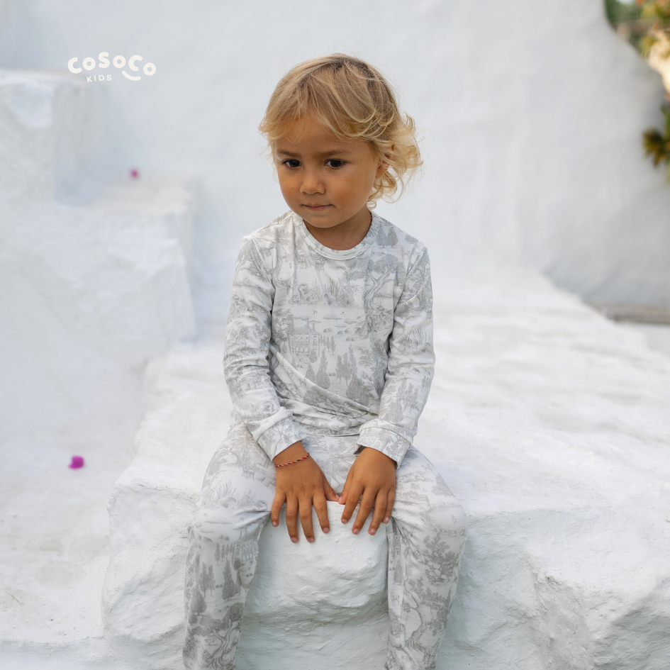 Kids Pajamas in Estate Grey