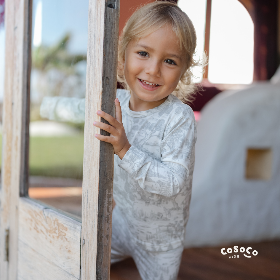Kids Pajamas in Estate Grey
