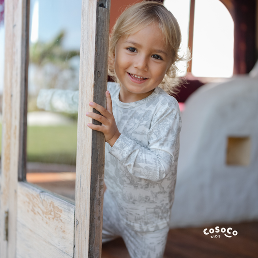 Kids Pajamas in Estate Grey