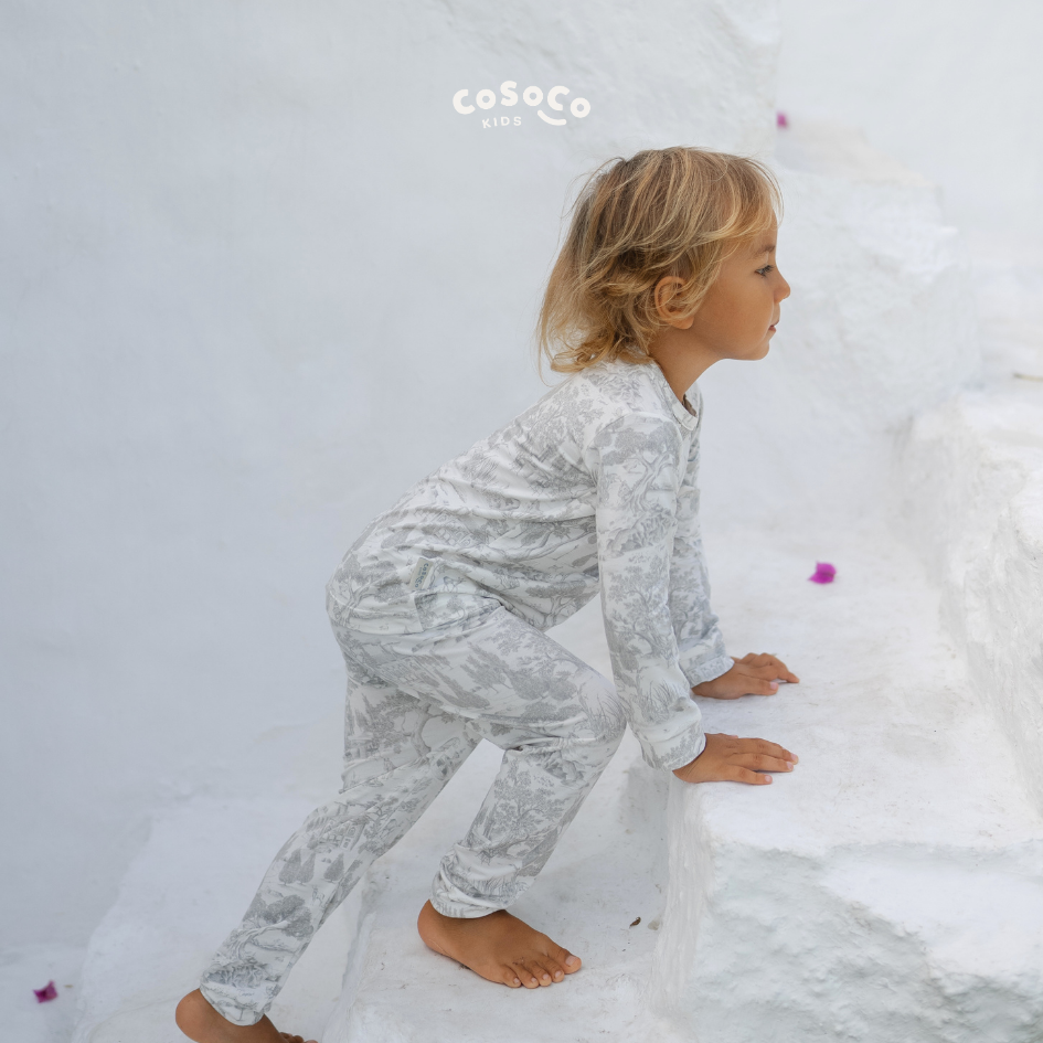 Kids Pajamas in Estate Grey
