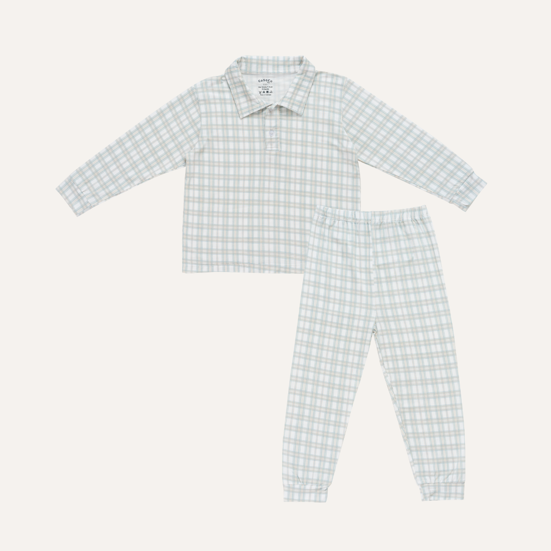 Polo Pajamas in Spring Check
